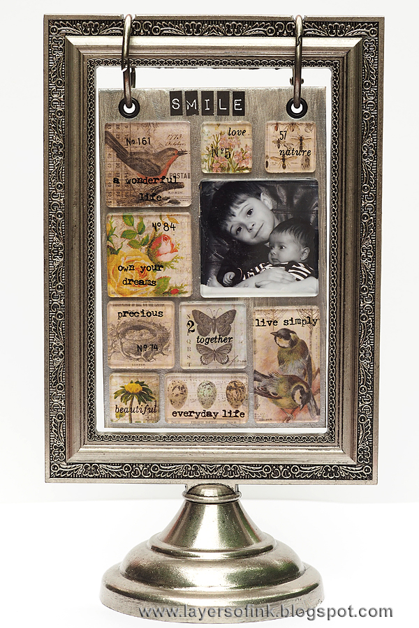 Layers of ink - Fragments Flip Frame by Anna-Karin