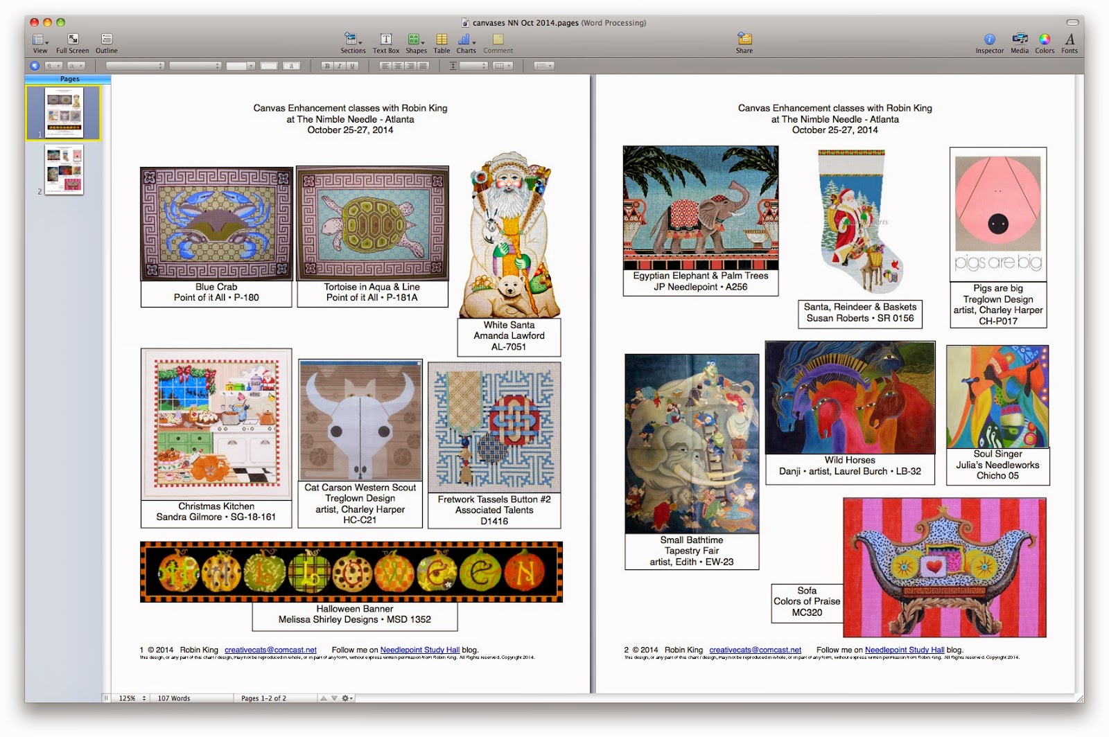 Needlepoint Study Hall Teaching at The Nimble NeedleAtlanta