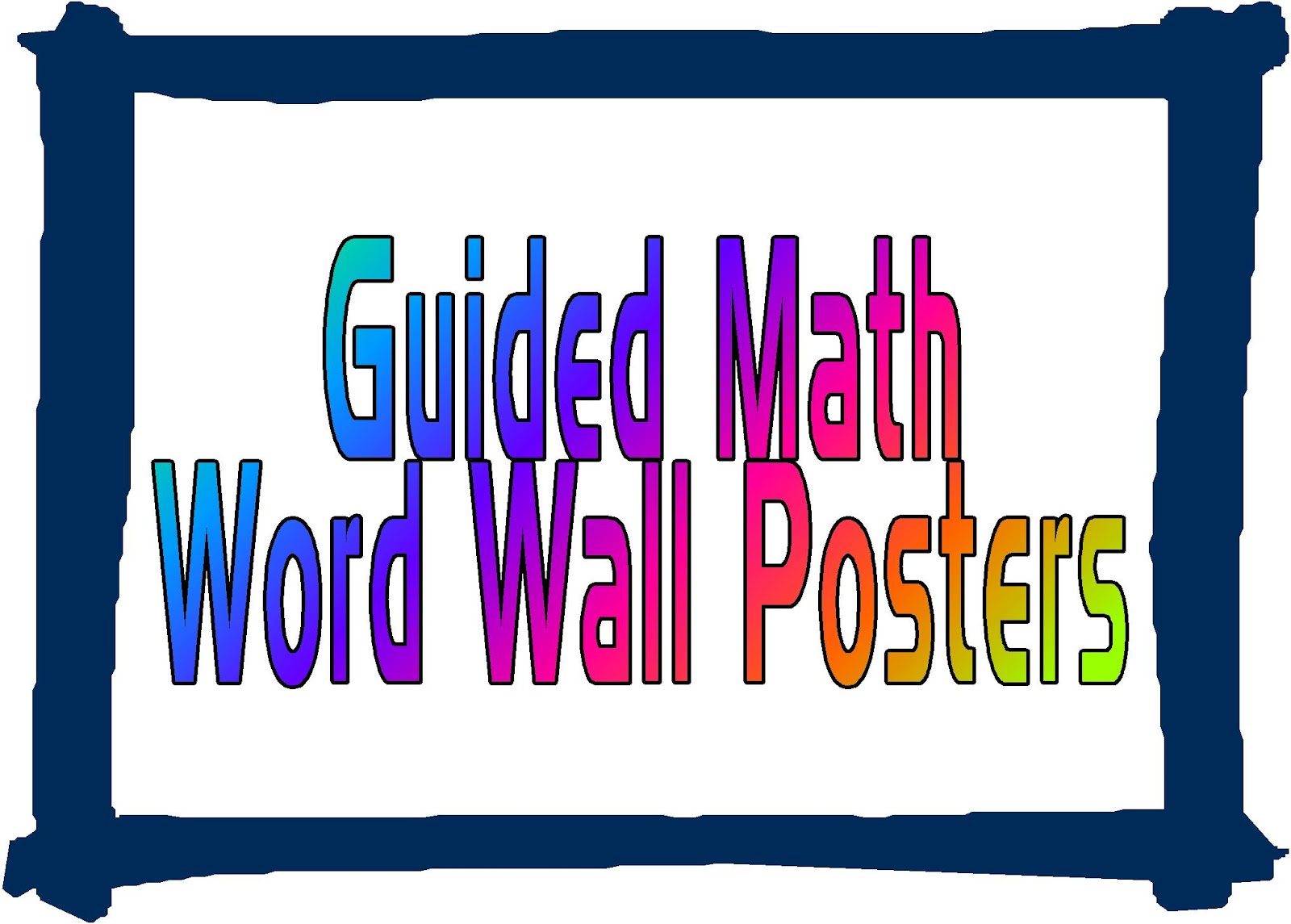guided math word wall posters