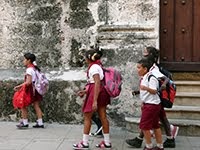 CHILDREN IN SCHOOL UNIFORM