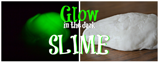 Taste-Safe Glow in the Dark Slime (3 Edible Ingredients!)