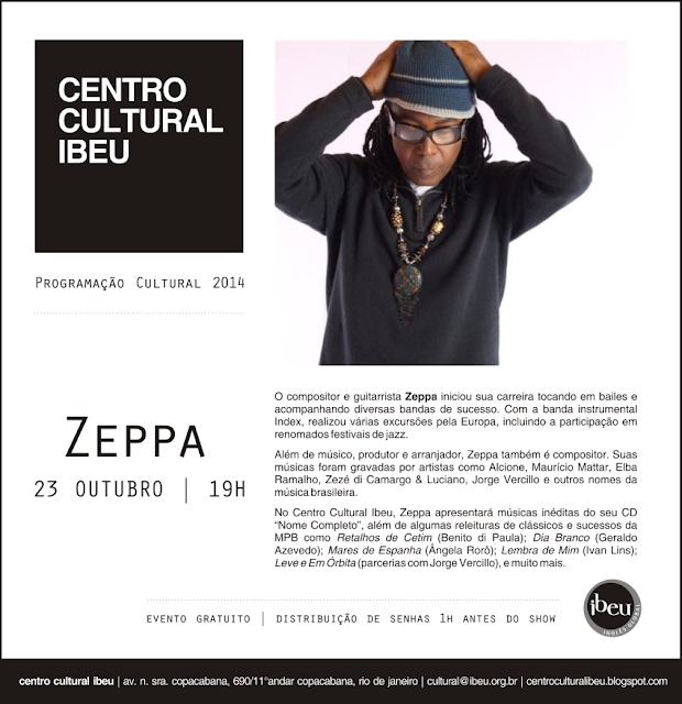 CentroCulturalIbeu Zeppa 23 de outubro - Zeppa