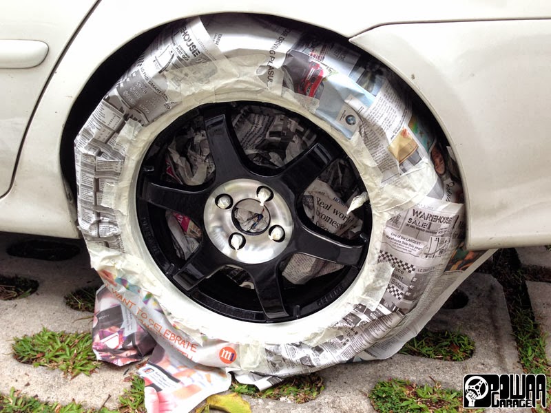 Painting Car Rims White Painting Car Rims White