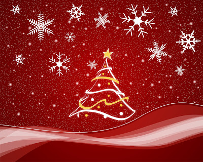red merry christmas wallpaper