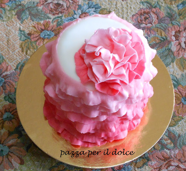 PRIMO BLOG COMPLEANNO (PINK RUFFLE CAKE)