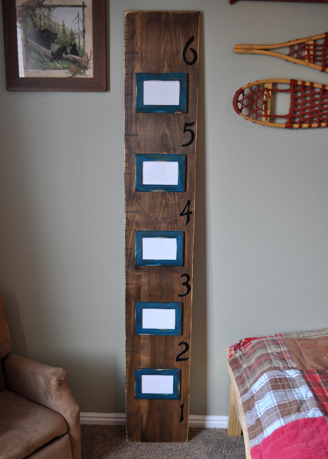 Wood you like to craft? Picture Frame Growth Chart by Sassy Sanctuary