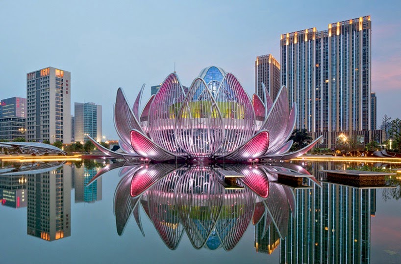 Tecnoneo Lotus Building Una Nueva Flor De Loto Florece En Wujin China