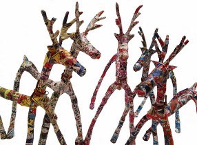 Christmas rustic decoration candle diy wood easy decor holders crafts projects decorating logs The Art Of Up-Cycling: Homemade Christmas Ideas - Reindeers….Too Cute Not To Make