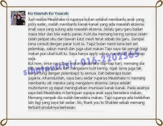 mealshake atasi masalah enzema mealshake