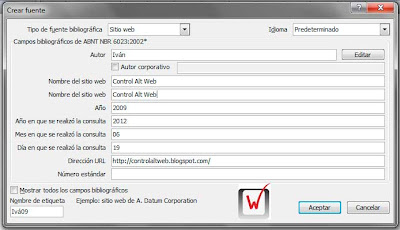 agregar sitio bibliografcada agregar sitio bibliografcada