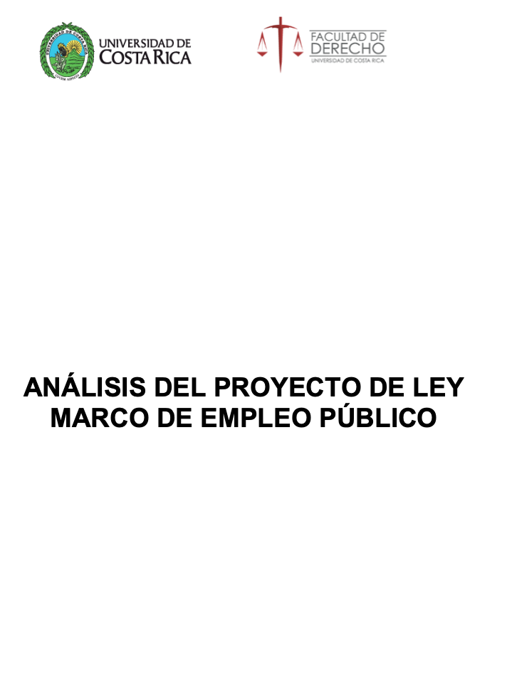 Análisis del proyecto de Ley Marco de Empleo Público