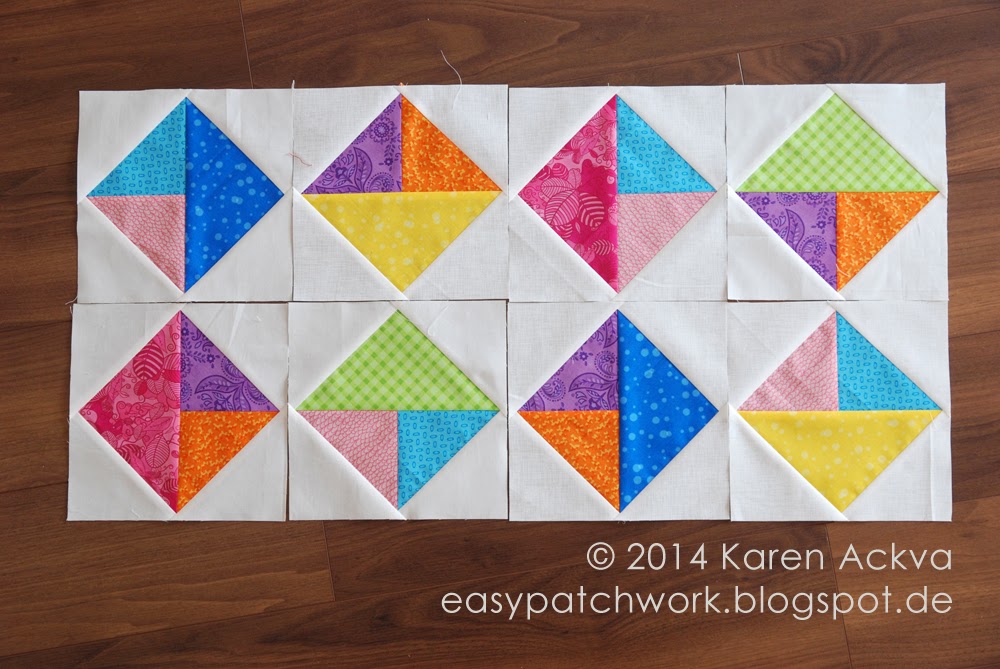 8 colorful blocks for april