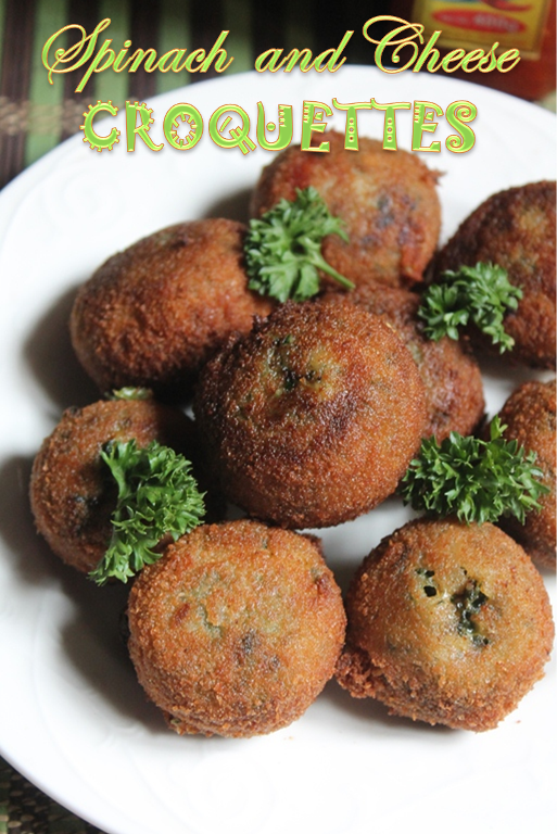 Spinach and Cheese Croquettes Recipe Crispy Spinach Croquettes Recipe