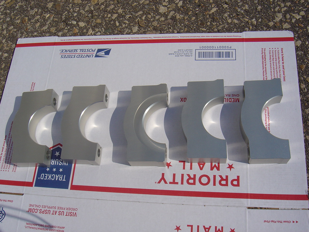 Al's Rapid Transit New Billet Aluminum 7075 Big Block MoPar Main Caps