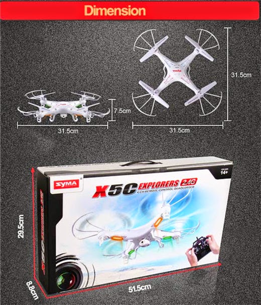 Claire Vang: Syma X5C Explorers 2.4G 4CH RC Quadcopter Mode 2 With Camera