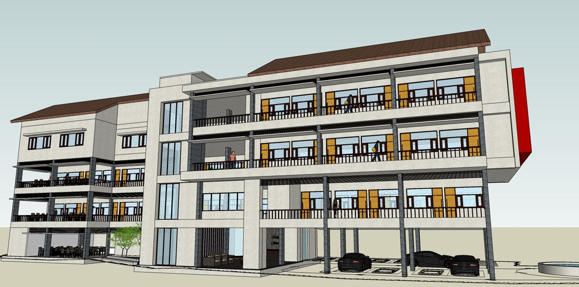 . PRE Architects . Modern Boarding House