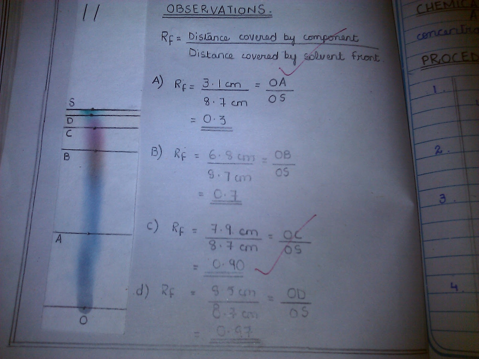 Isolated System Chemistry practical readings for first year students.