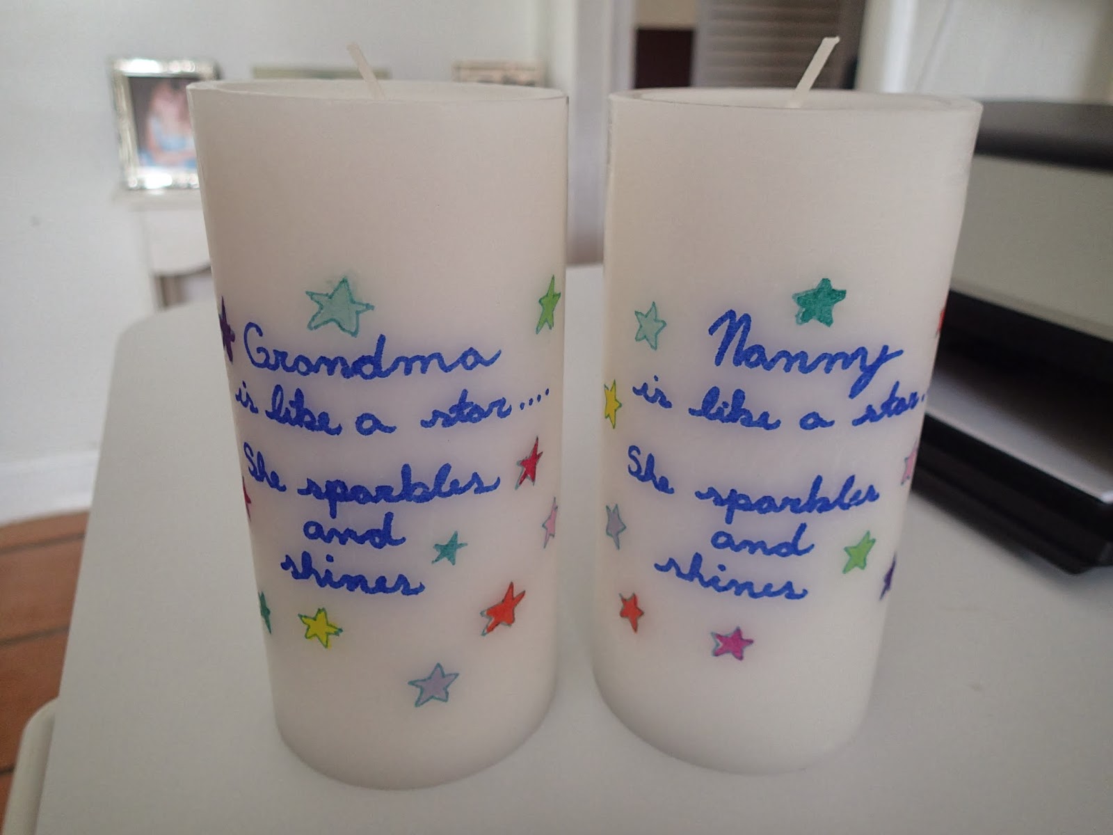 Creative Party Ideas by Cheryl DIY Personalized Candle.Easy to