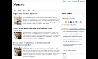 Sense Blogger Template