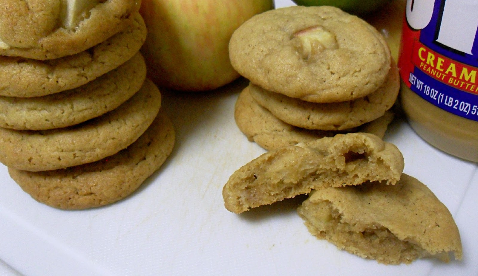 Cooking to Perfection Chewy Peanut Butter Apple Cookies