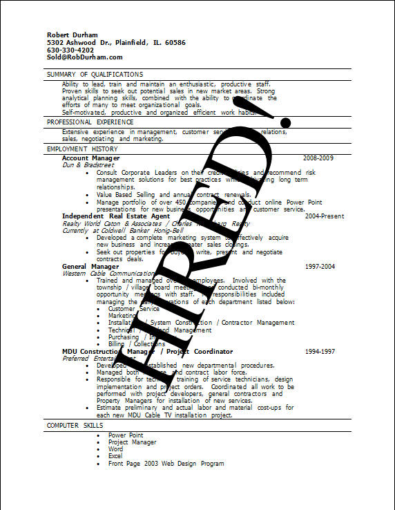 Good objective resume medical field