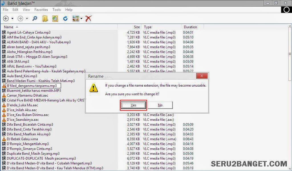 Cara Merubah Ekstensi / Format File Tanpa Software