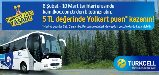 Kamil Koc Ile 5 Tl Yolkart Puan Kazaniin Denemeee