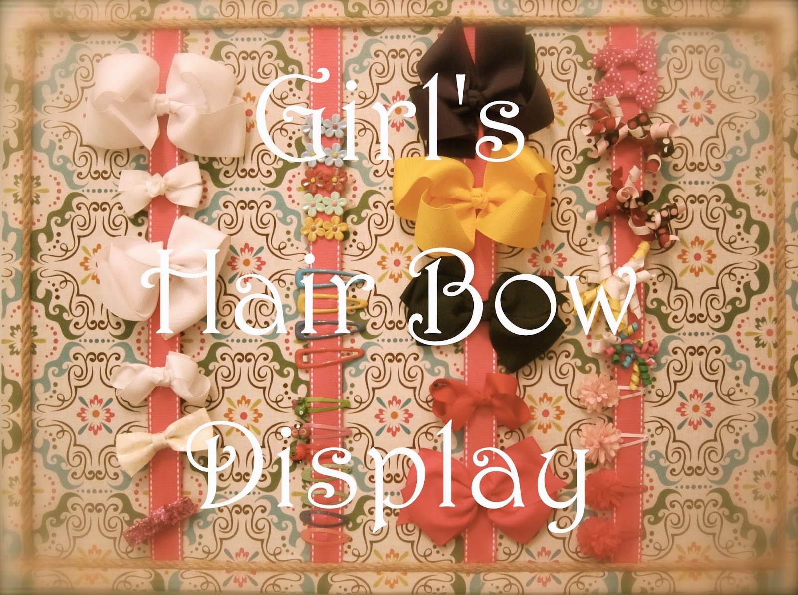 the incredible k Fun Girl's Hair Bow Display