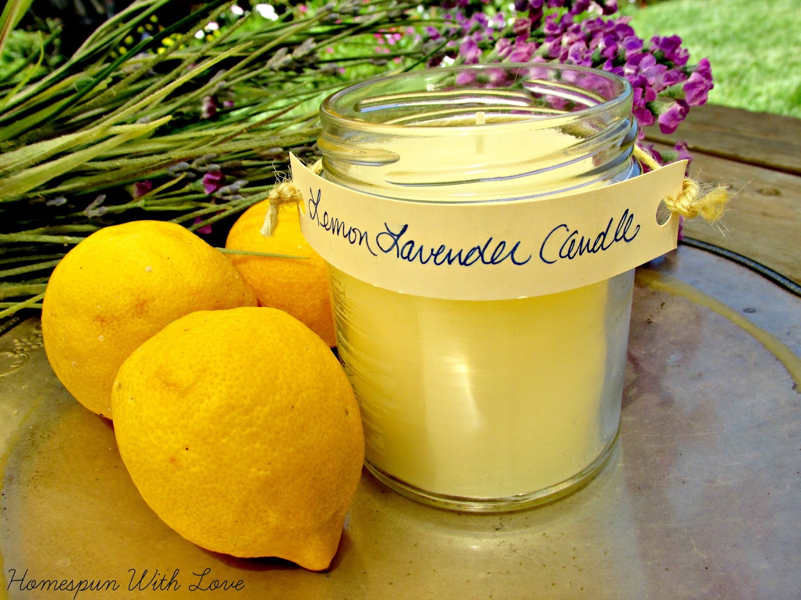 Homespun With Love Make Your Own Lemon Lavender Aromatherapy Candle