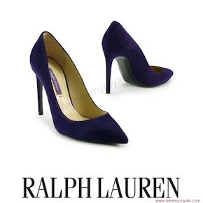 Crown Princess Victoria style RALPH LAUREN Suede Celia Pump