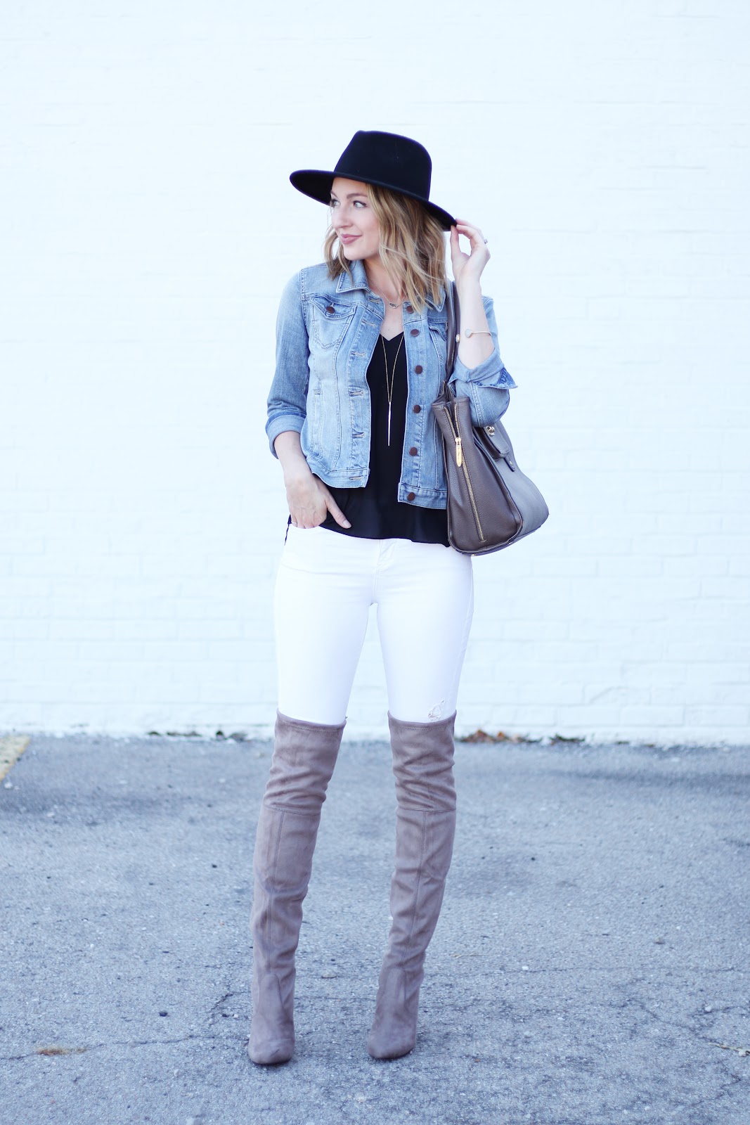 White jeans for fall