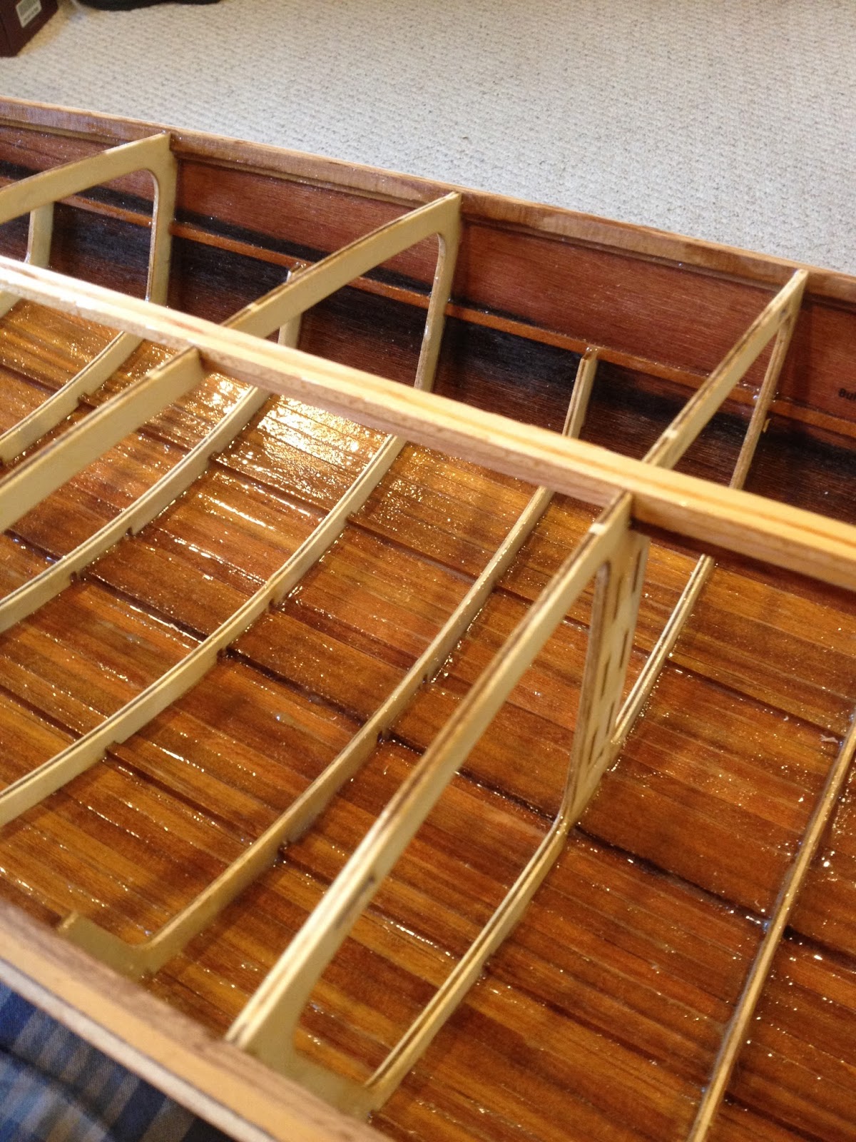 Rudder post assembly and king planks