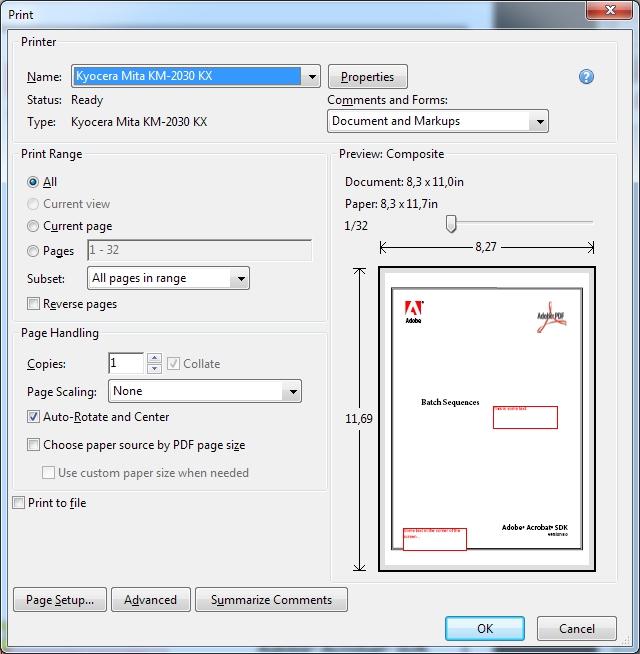 Custommade Adobe Scripts Acrobat/Reader Print Sticky Notes