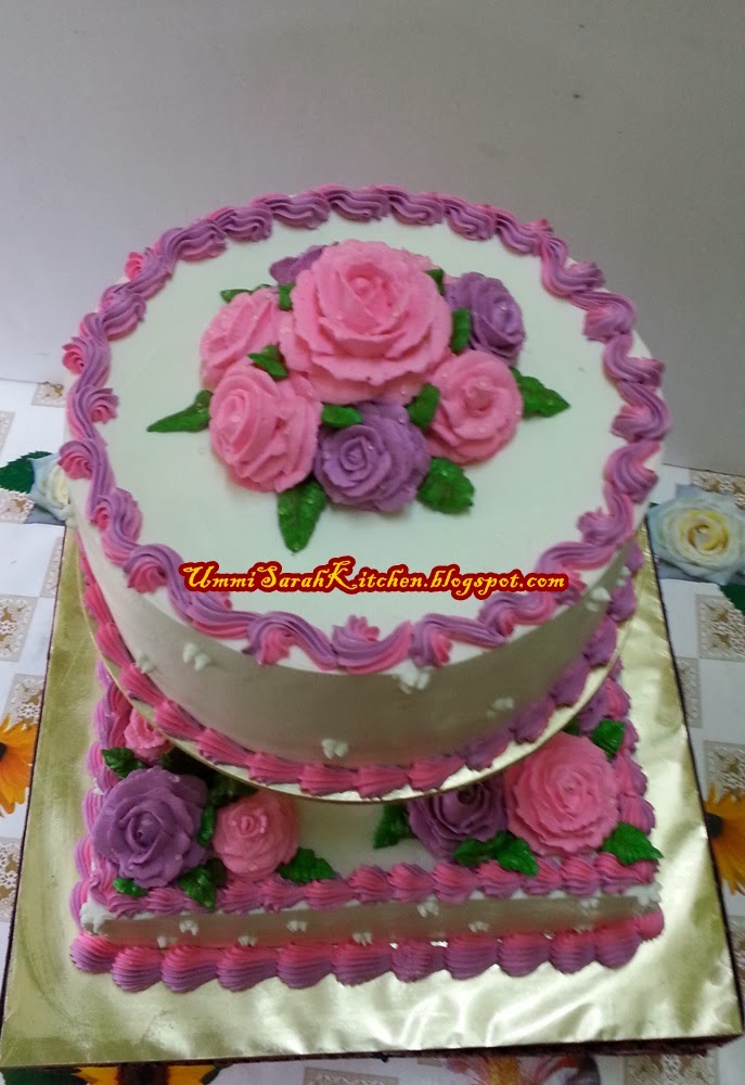 2 TIER WEDDING CAKE