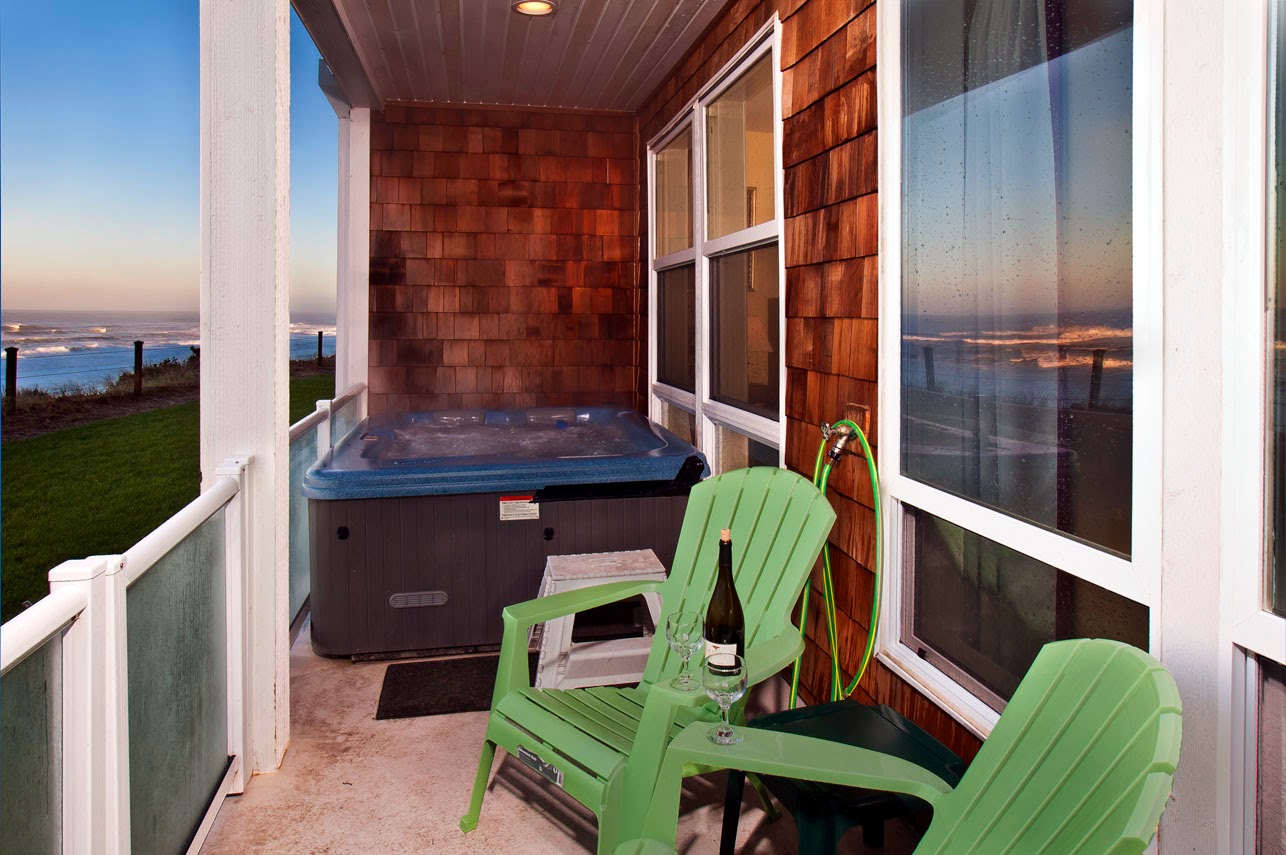 Enjoy Ocean Views From Our Hot Tubs A1 Beach Rentals! Home & Condo