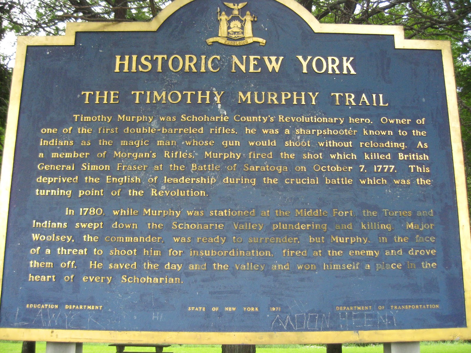 New York State Historical Markers It Happened Here