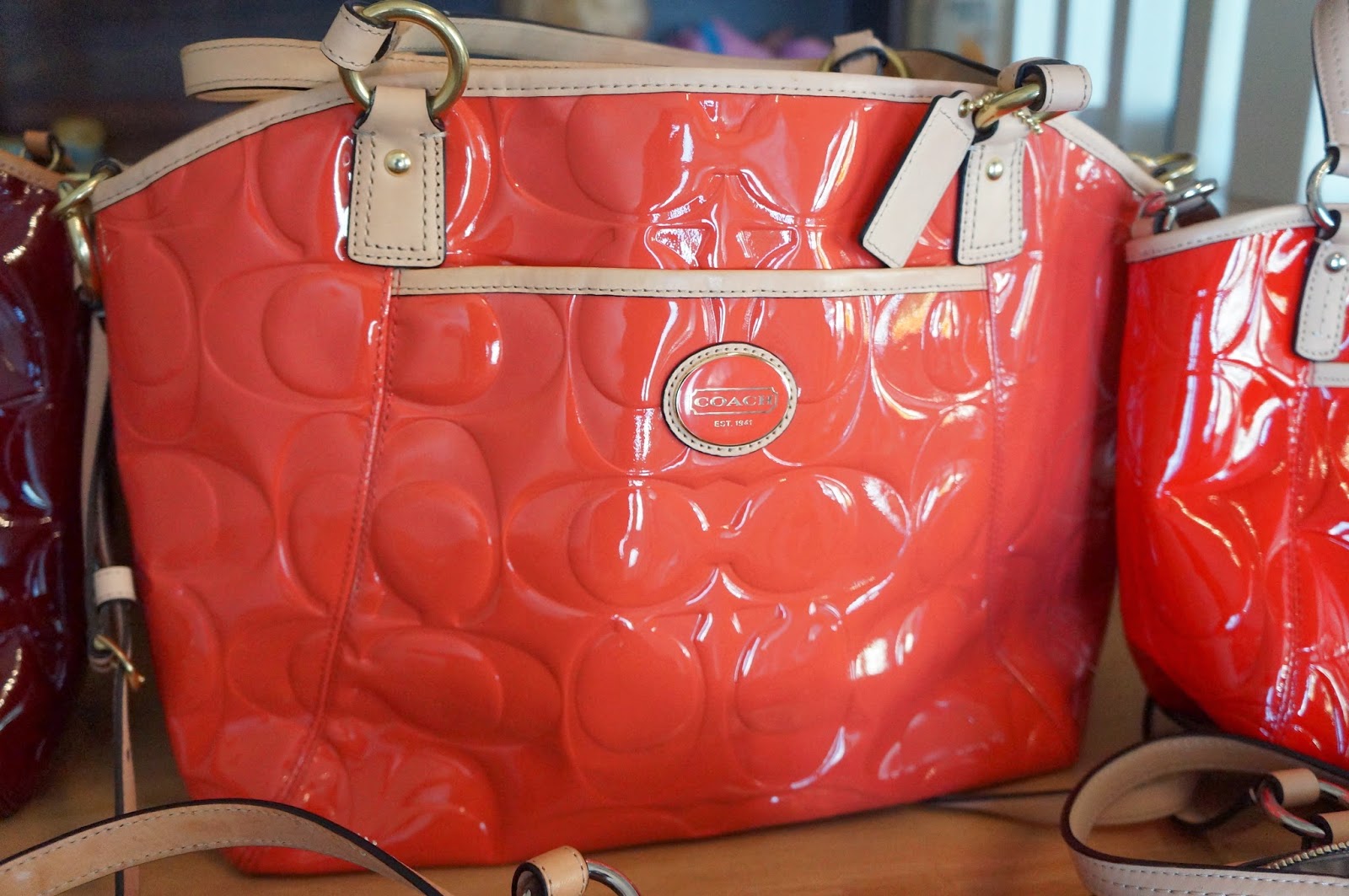 Aven cosmetic and bags reviews 3 Coach purseF20028 Peython Embossed