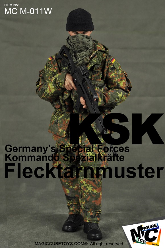 combat shirt 1/6 Scale DAMTOYS 78037 KSK ASSAULTER Flecktarn）