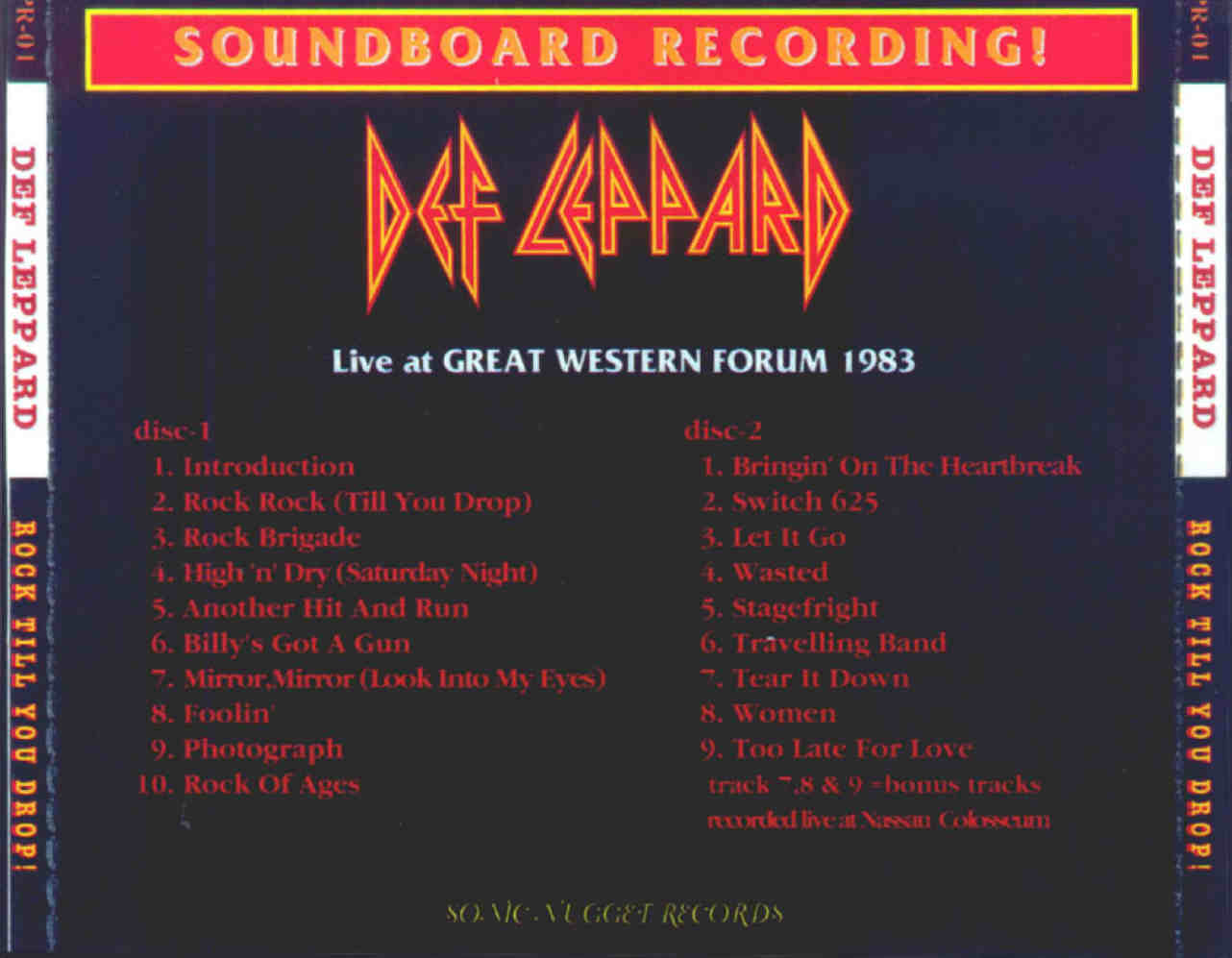 Def Leppard - Discografia oficial a 320 Kbps