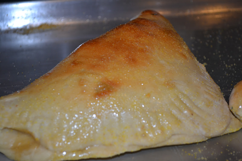 Live... Bake... Love... Three Cheese and Prosciutto Calzone