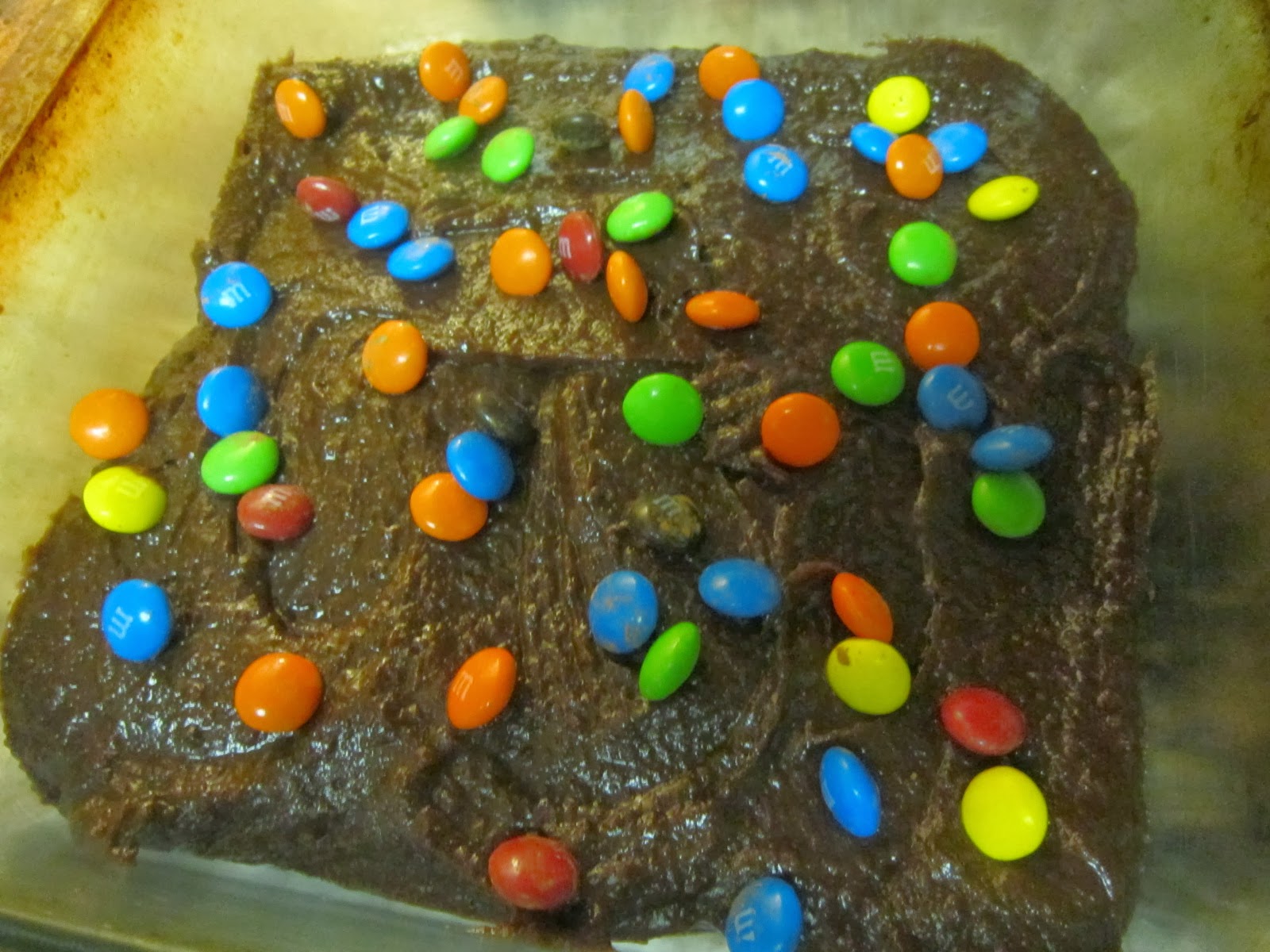 Mix It Up Gift in a jar M & M brownie mix