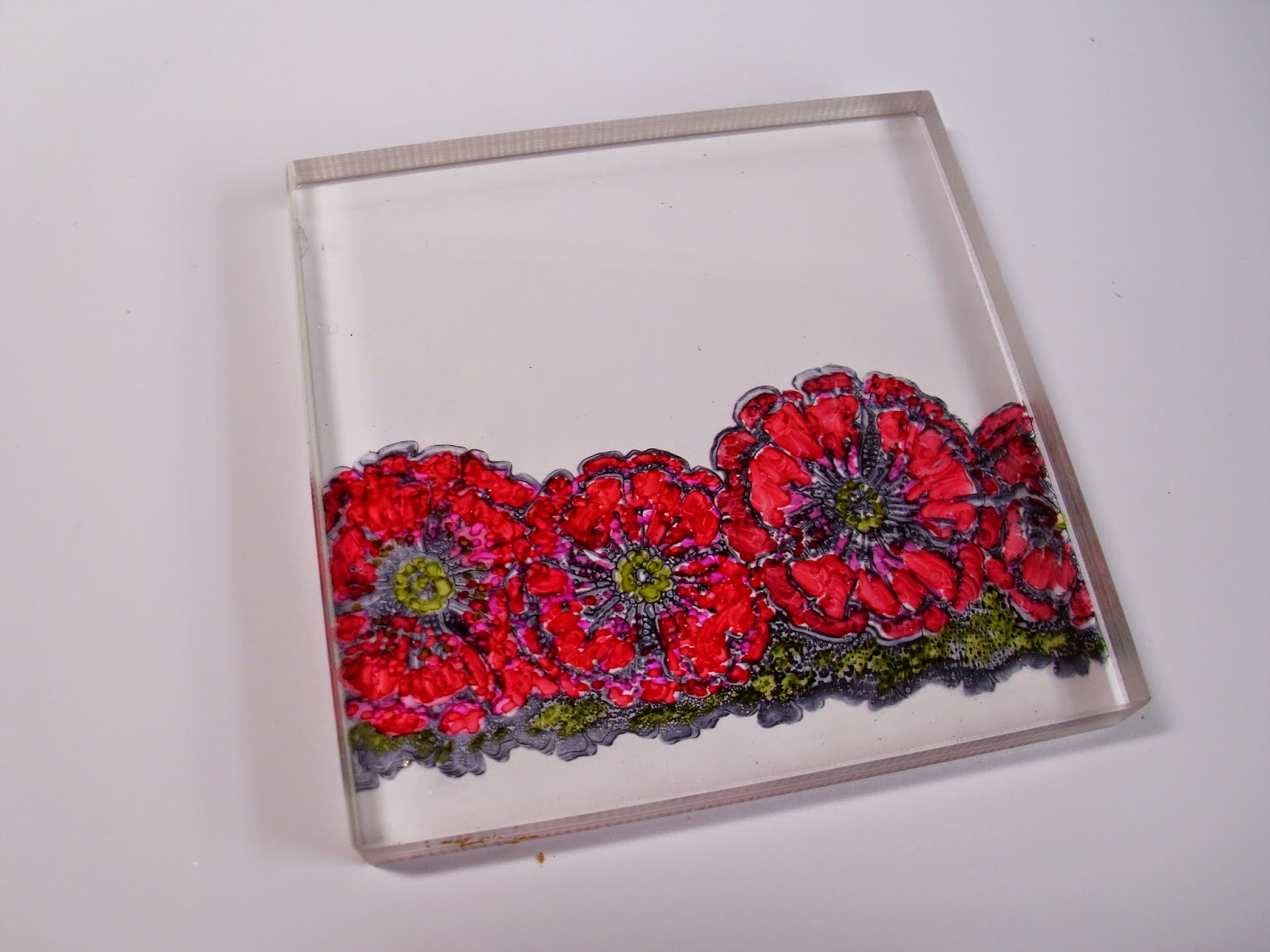 Chocolate Baroque Design Team Stamping on acrylic blocks (posted by