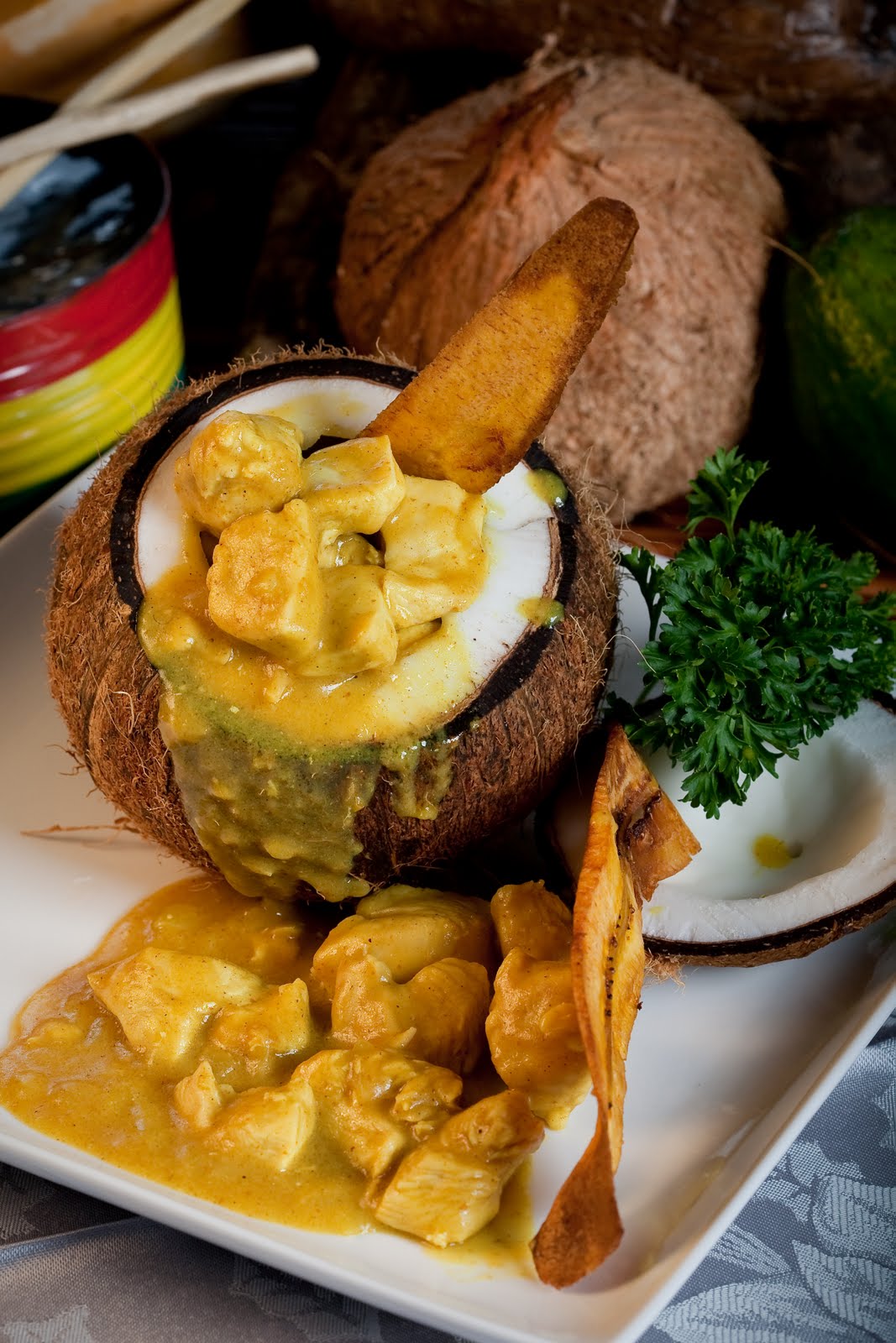 Island Pepperpot CHICKEN IN COCONUT CURRY SAUCE