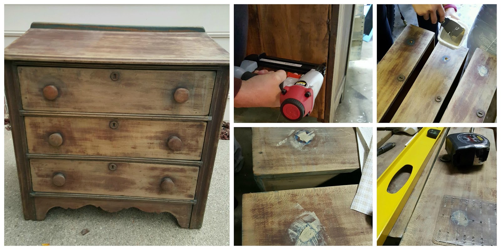 Chalk Painted Shabby Chic Dresser Reveal
