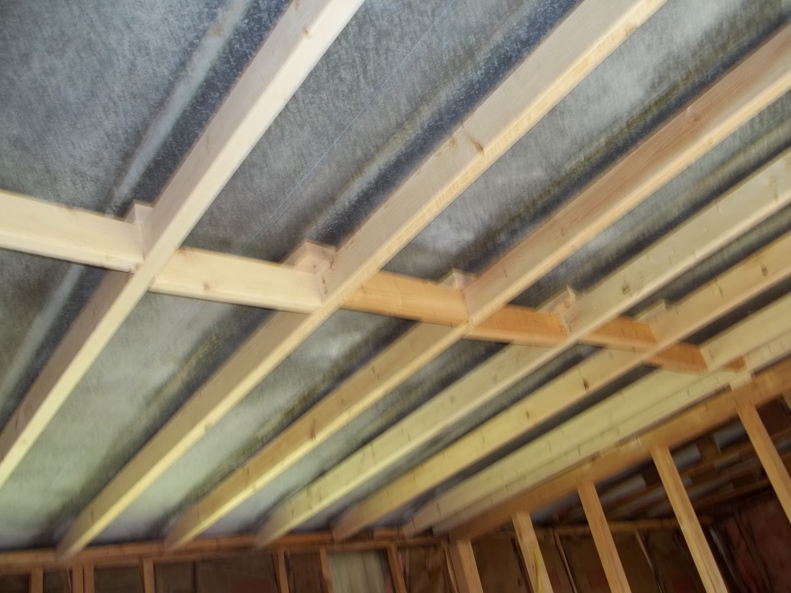 Melissa and Brian's Great DIY Adventures Photos of 2nd Mobile Home Remodel New ceiling