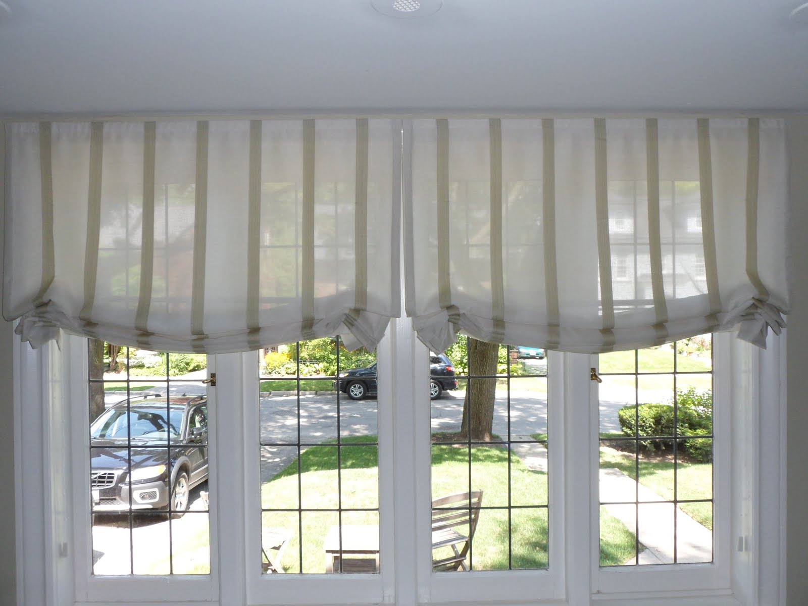 Jade Creative Lovely Striped Sheer Roman Blinds