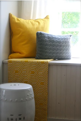 Master Bedroom, Gray and Yellow