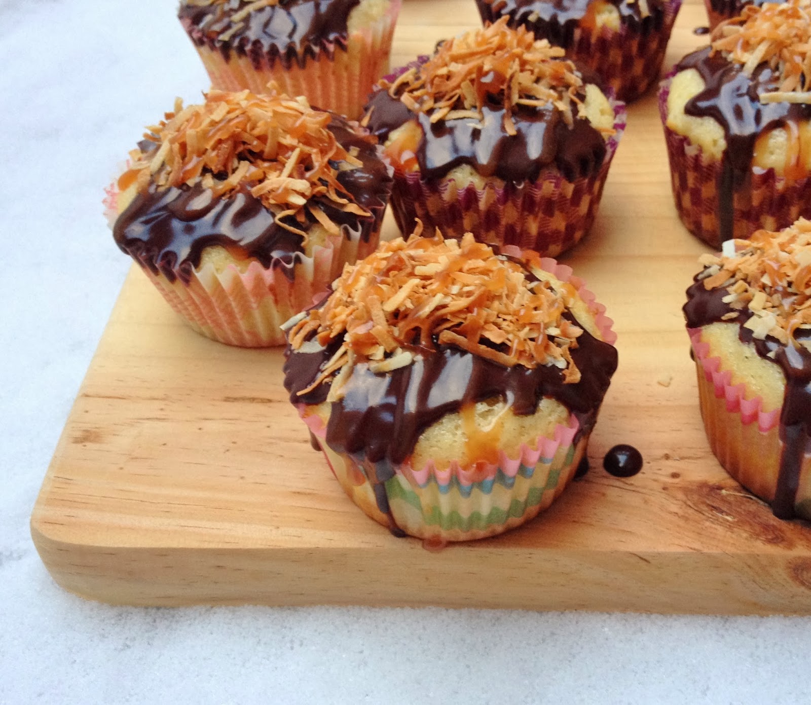 Whisking Through Life "Samoas"/"Caramel Delight" Cupcakes