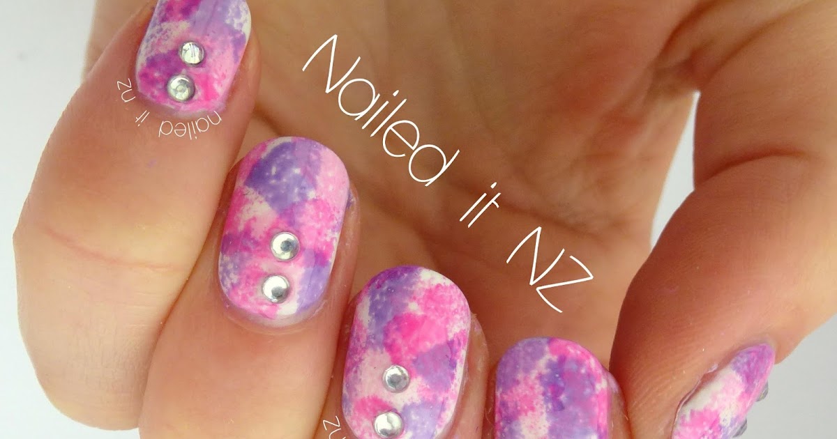 Abstract candy floss nails!
