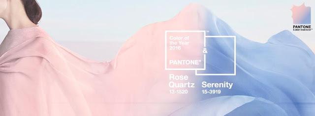 Rose Quartz & Serenity Color del año 2016 Pantone - Rosa Cuarzo Azul claro